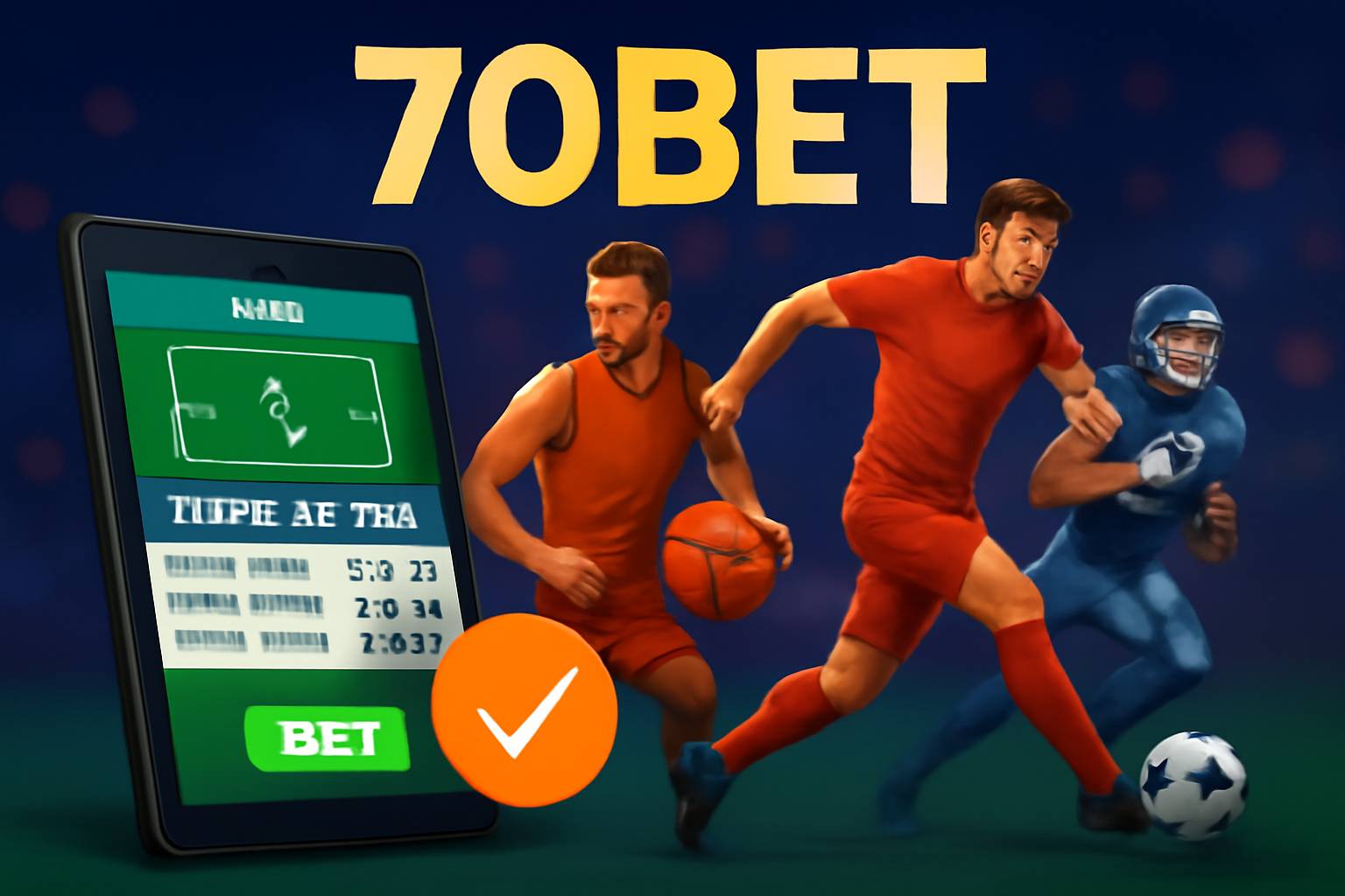 Aposte em apostas esportivas no cassino online 70BET