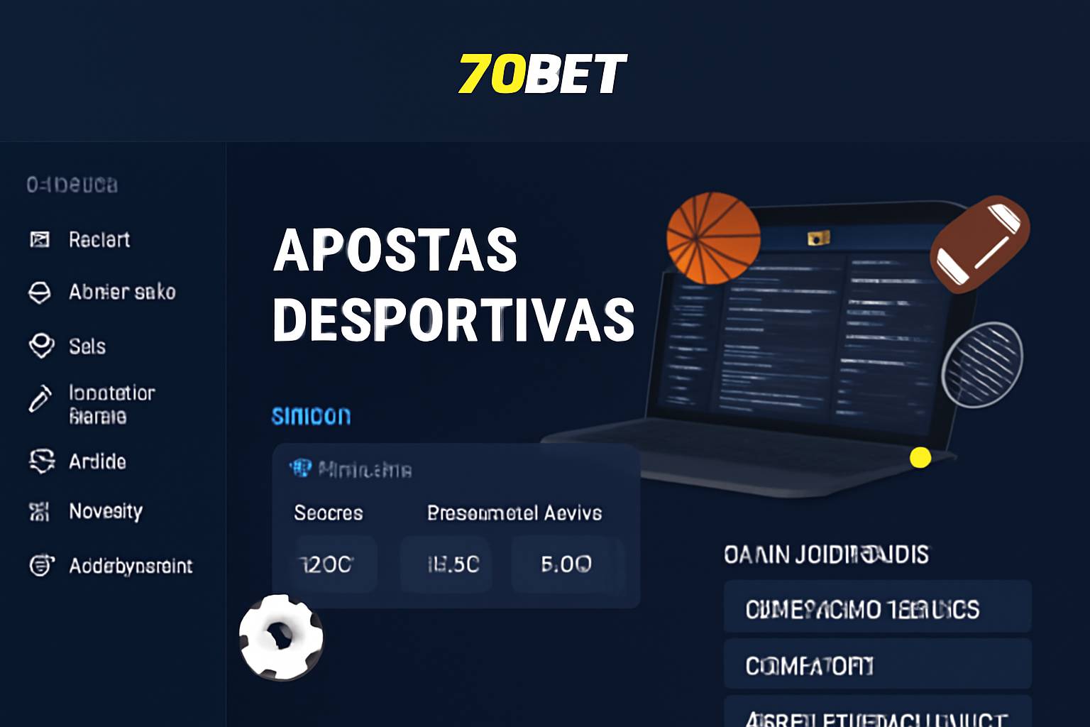Apostas esportivas no cassino online 70BET